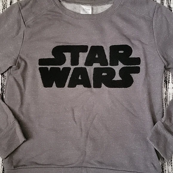 EUC Disney Star Wars Metallic Sweatshirt - Picture 3 of 6